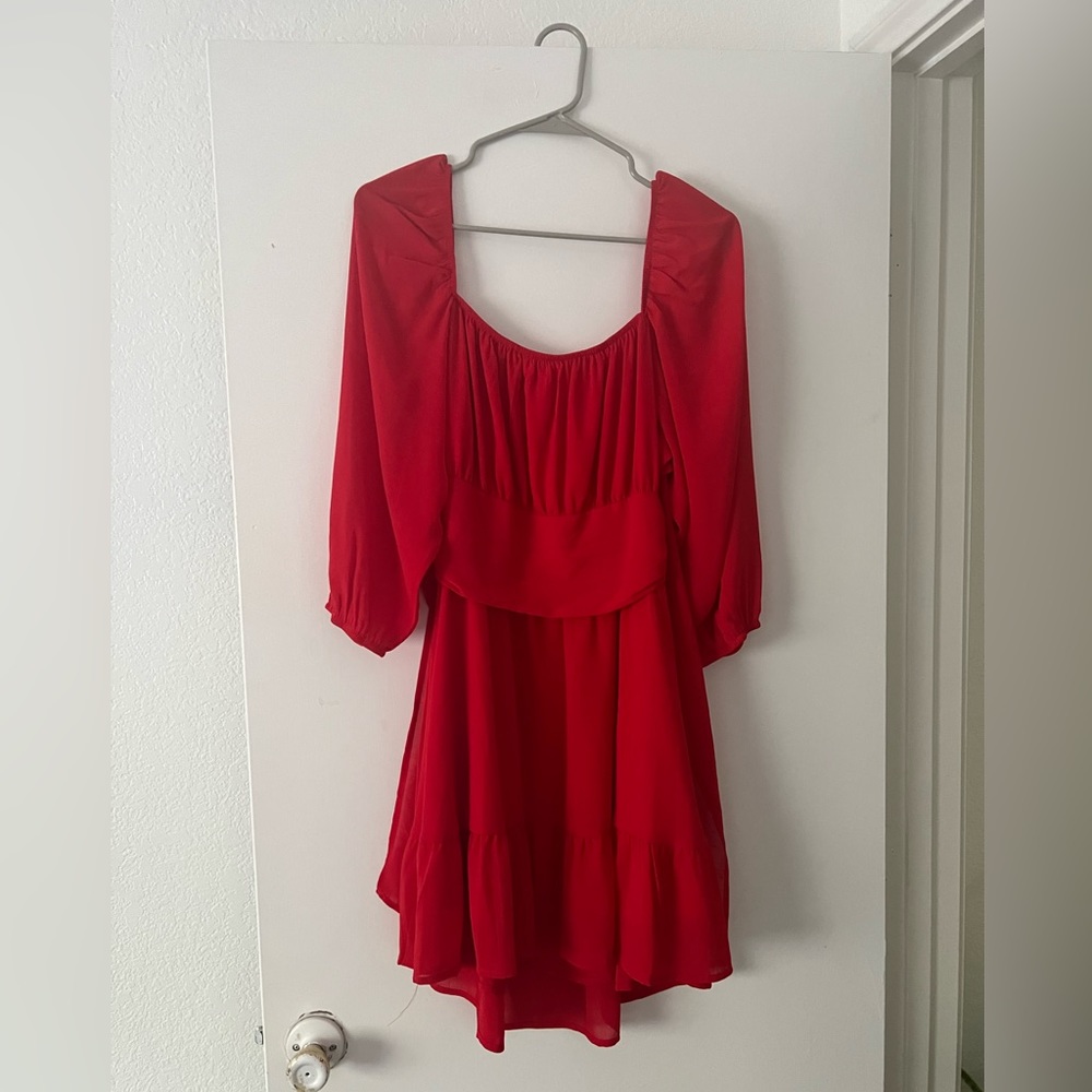 Red dress